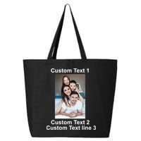 Custom Text Add Photo Picture Personalize 25L Jumbo Tote