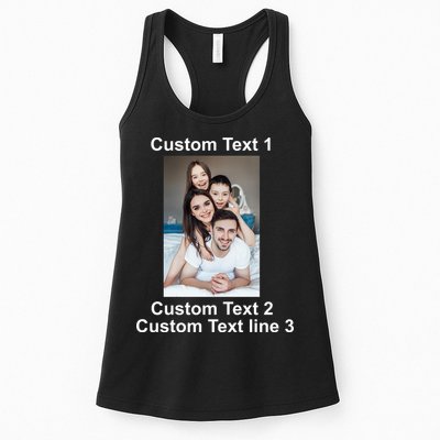 Custom Text Add Photo Picture Personalize Womens Tank Top