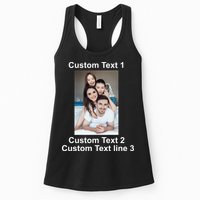 Custom Text Add Photo Picture Personalize Womens Tank Top