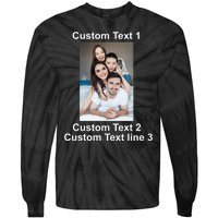 Custom Text Add Photo Picture Personalize Tie-Dye Long Sleeve Shirt