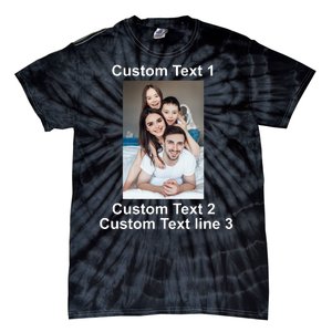 Custom Text Add Photo Picture Personalize Tie-Dye T-Shirt