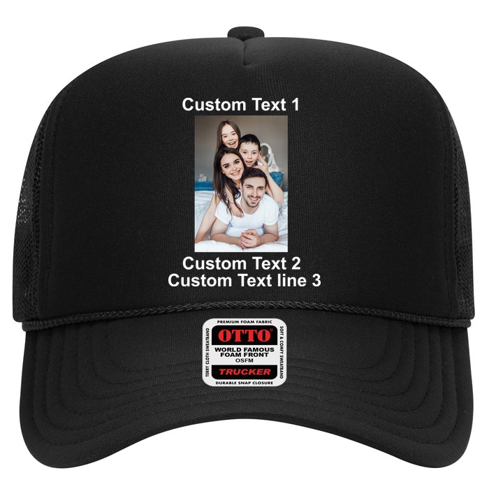 Custom Text Add Photo Picture Personalize Trucker Hat