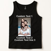 Custom Text Add Photo Picture Personalize Tank Top