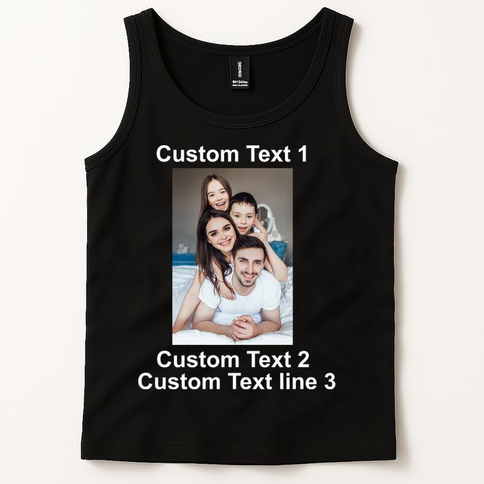 Custom Text Add Photo Picture Personalize Tank Top