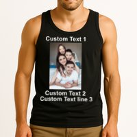 Custom Text Add Photo Picture Personalize Tank Top