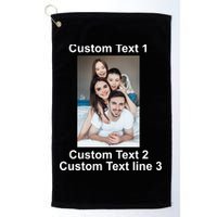 Custom Text Add Photo Picture Personalize Golf Towel