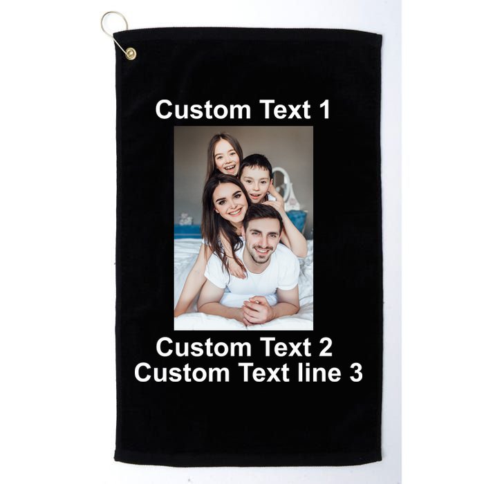 Custom Text Add Photo Picture Personalize Golf Towel