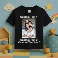 Custom Text Add Photo Picture Personalize Toddler T-Shirt