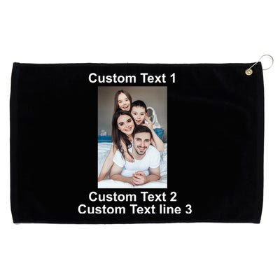 Custom Text Add Photo Picture Personalize Grommeted Golf Towel