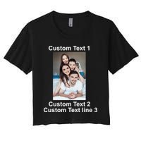 Custom Text Add Photo Picture Personalize Crop Top