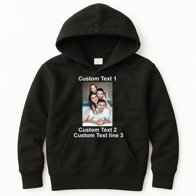 Custom Text Add Photo Picture Personalize Kids Hoodie