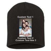 Custom Text Add Photo Picture Personalize Short Acrylic Beanie