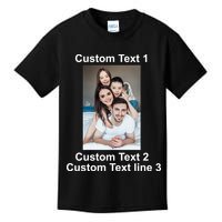 Custom Text Add Photo Picture Personalize Kids T-Shirt