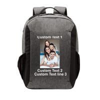 Custom Text Add Photo Picture Personalize Vector Backpack