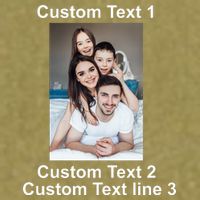 Custom Text Add Photo Picture Personalize Garment-Dyed Women's Muscle Tee