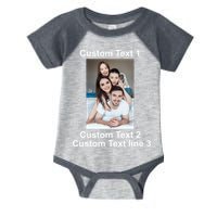 Custom Text Add Photo Picture Personalize Infant Baby Jersey Bodysuit