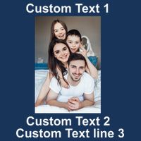 Custom Text Add Photo Picture Personalize Infant Baby Jersey Bodysuit