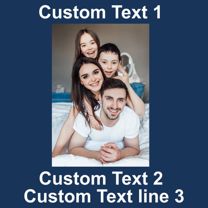 Custom Text Add Photo Picture Personalize Infant Baby Jersey Bodysuit