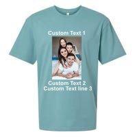 Custom Text Add Photo Picture Personalize Sueded Cloud Jersey T-Shirt