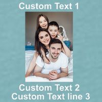 Custom Text Add Photo Picture Personalize Sueded Cloud Jersey T-Shirt