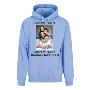 Custom Text Add Photo Picture Personalize Unisex Surf Hoodie