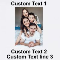 Custom Text Add Photo Picture Personalize Garment-Dyed Sweatshirt