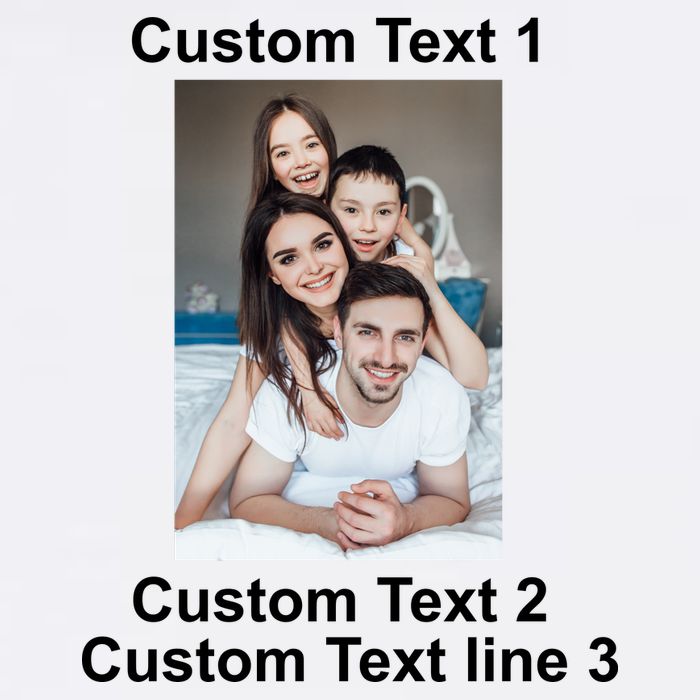 Custom Text Add Photo Picture Personalize Garment-Dyed Sweatshirt