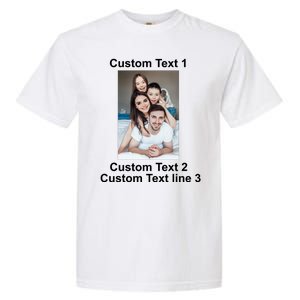 Custom Text Add Photo Picture Personalize Garment-Dyed Heavyweight T-Shirt