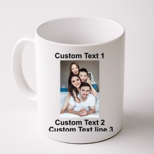 Custom Text Add Photo Picture Personalize Coffee Mug