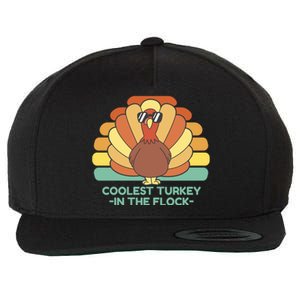 Coolest Turkey Across The Country! Thanksgiving Gift Wool Snapback Cap