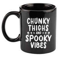 Chunky Thighs And Spooky Vibes 11oz C Handle Ceramic Mug