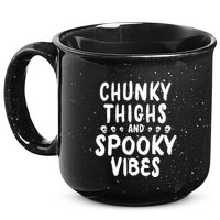Chunky Thighs And Spooky Vibes 15oz Campfire Ceramic Mug