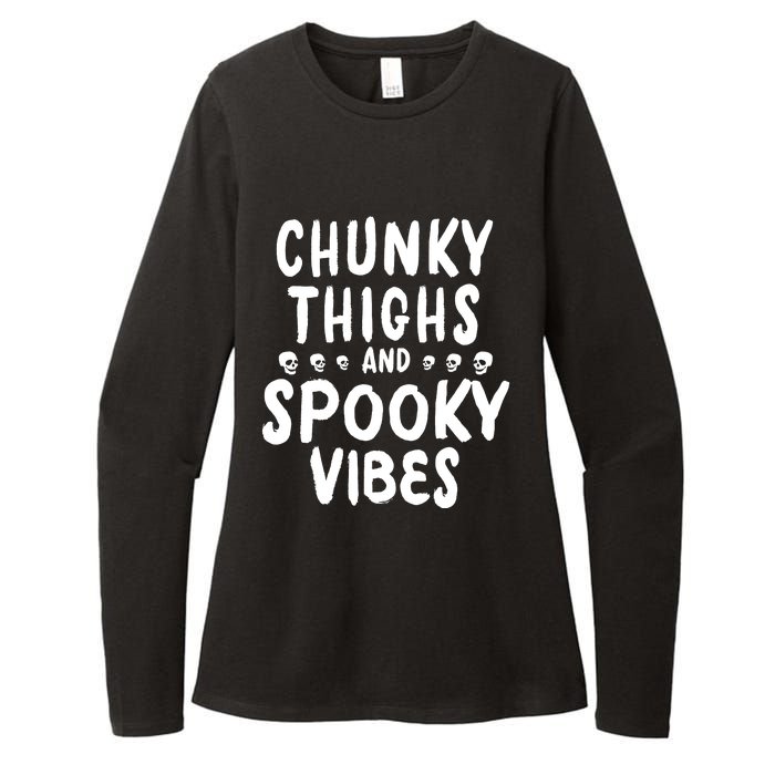 Chunky Thighs And Spooky Vibes Womens CVC Long Sleeve Shirt