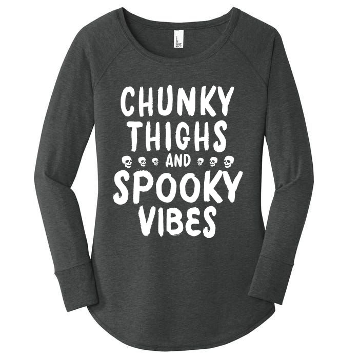 Chunky Thighs And Spooky Vibes Women's Perfect Tri Tunic Long Sleeve Shirt