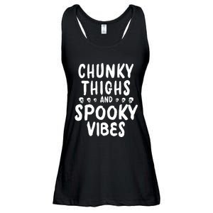 Chunky Thighs And Spooky Vibes Ladies Essential Flowy Tank