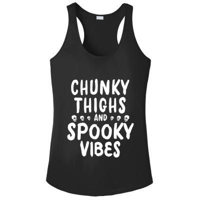 Chunky Thighs And Spooky Vibes Ladies PosiCharge Competitor Racerback Tank