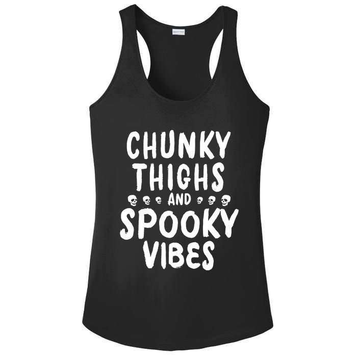 Chunky Thighs And Spooky Vibes Ladies PosiCharge Competitor Racerback Tank