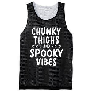 Chunky Thighs And Spooky Vibes Mesh Reversible Basketball Jersey Tank