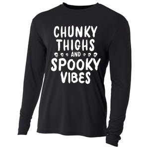 Chunky Thighs And Spooky Vibes Cooling Performance Long Sleeve Crew