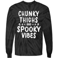 Chunky Thighs And Spooky Vibes Tie-Dye Long Sleeve Shirt