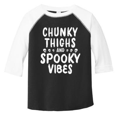 Chunky Thighs And Spooky Vibes Toddler Fine Jersey T-Shirt