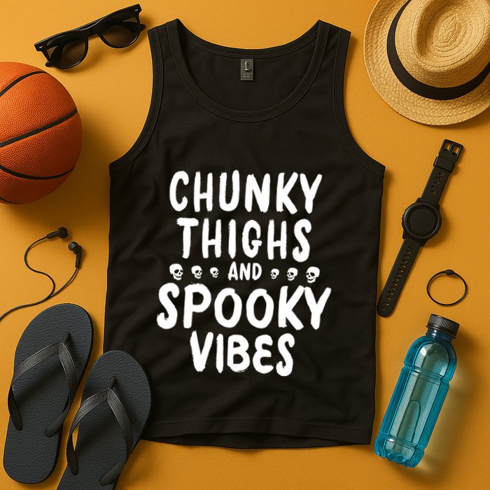 Chunky Thighs And Spooky Vibes Tank Top