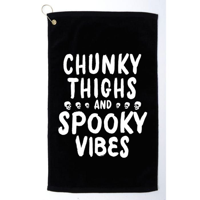 Chunky Thighs And Spooky Vibes Golf Towel