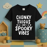 Chunky Thighs And Spooky Vibes Toddler T-Shirt
