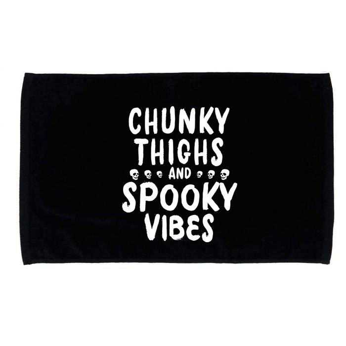 Chunky Thighs And Spooky Vibes Microfiber Hand Towel