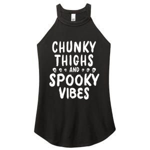 Chunky Thighs And Spooky Vibes Women's Perfect Tri Rocker Tank