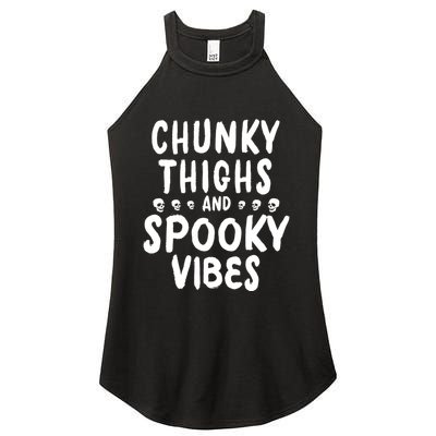 Chunky Thighs And Spooky Vibes Women's Perfect Tri Rocker Tank