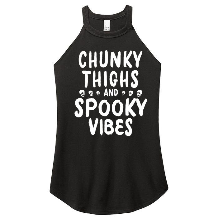 Chunky Thighs And Spooky Vibes Women's Perfect Tri Rocker Tank