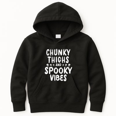 Chunky Thighs And Spooky Vibes Kids Hoodie