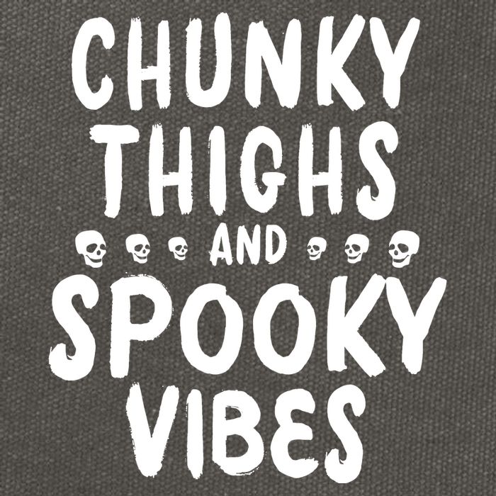 Chunky Thighs And Spooky Vibes Cotton Canvas Backpack